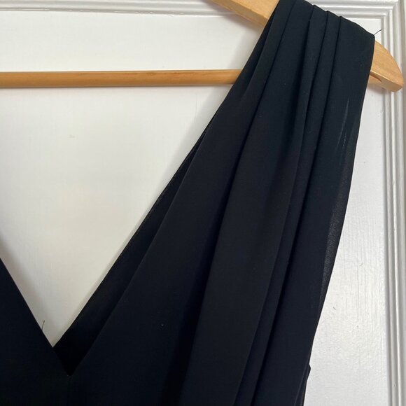 Anthropologie HD in Paris Sheer Flowy Black Dress | Size 4 - Picture 7 of 10